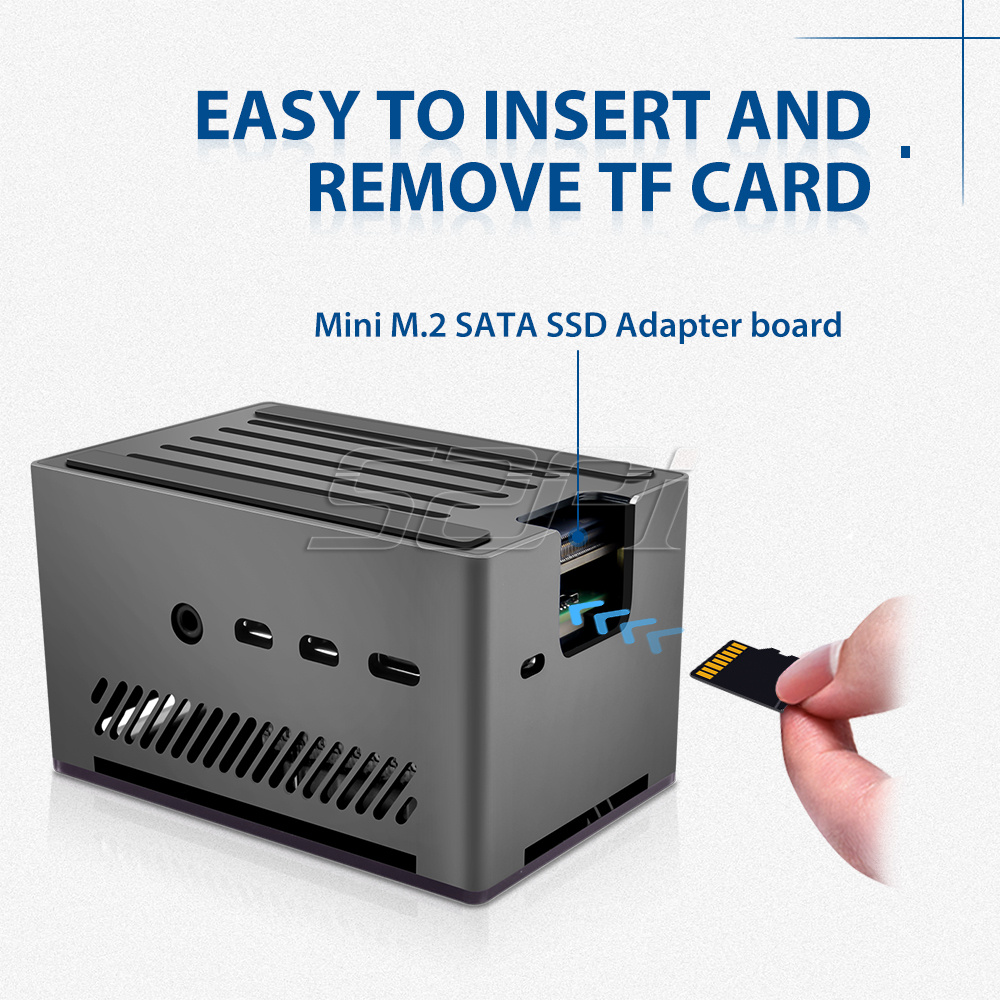 52Pi Raspberry Pi 4 Case Alumi - Argon One V3 M.2 Nvme Case ulasan dan harga