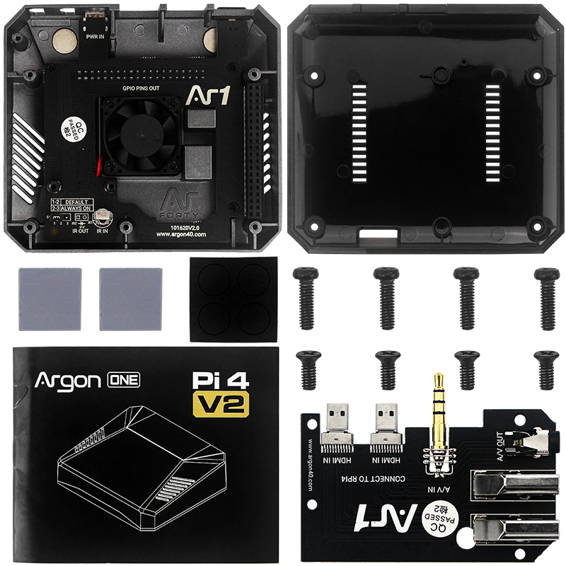 Raspberry Pi 4 Model B Argon O - Argon One V3 M.2 Nvme Case ulasan dan harga